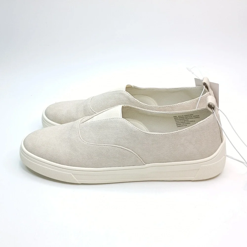 Kensie Salia Slip On Sneakers Women Size 9 Cream Textile KS251603